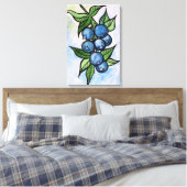 Toile Myrtilles à l'aquarelle (Insitu(Chambre))