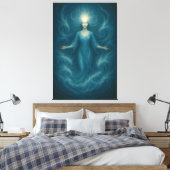 Toile Mystic Light Goddess – Ethereal Divine Energy Art (Insitu(Chambre))