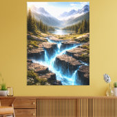 Toile Mystic Mountain Valley – Fantasy Nature Landscape (Insitu(Salon))