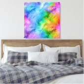 Toile Mystic Topaz Blue Glassy Texture (Insitu(Chambre))