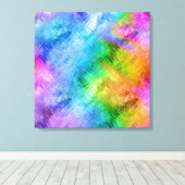 Toile Mystic Topaz Blue Glassy Texture (Insitu (Plancher de Bois))