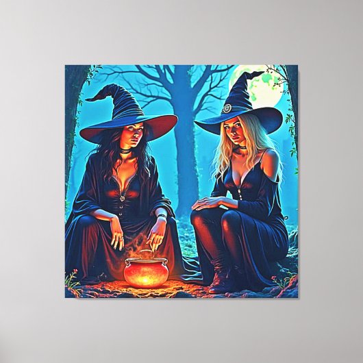 Toile Mystic Witches Cauldron Spellbound (Recto)