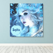 Toile Mystical Ice Queen - Imaginaire Winter Goddess Art (Insitu (Plancher de Bois))