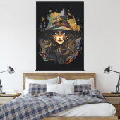 Toile Mystical Witch Candle Dark Fantasy Artwork (Insitu(Chambre))