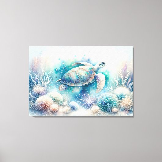 Toile Mystique de tortue sous-marine Imprimer (Recto)