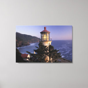 Toile NA, États-Unis, Oregon, Phare de Heceta Head,