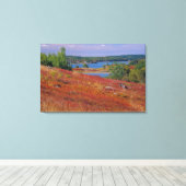 Toile NA, USA, Maine. Blueberry Barrens. (Insitu (Plancher de Bois))