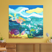 Toile Nage tropicale (Insitu(Salon))