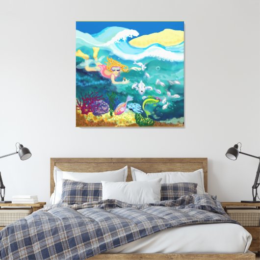 Toile Nage tropicale (Insitu(Chambre))