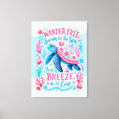 Toile Nager librement dans la mer (Recto)