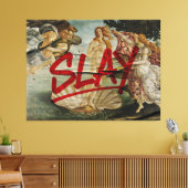 Toile Naissance de Vénus × SLAY – Édition Red Marker (Insitu(Salon))