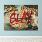 Toile Naissance de Vénus × SLAY – Édition Red Marker (Insitu (Plancher de Bois))