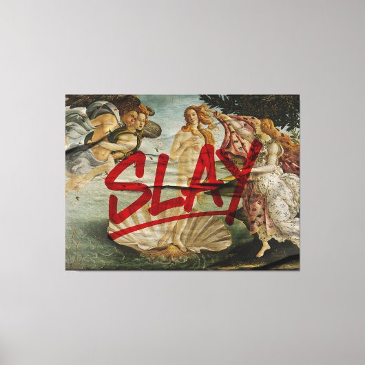 Toile Naissance de Vénus × SLAY – Édition Red Marker (Recto)