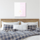 Toile Namaste en rose et blanc (Insitu(Chambre))