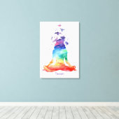 TOILE NAMASTE LOTUS YOGA CANVAS (Insitu (Plancher de Bois))