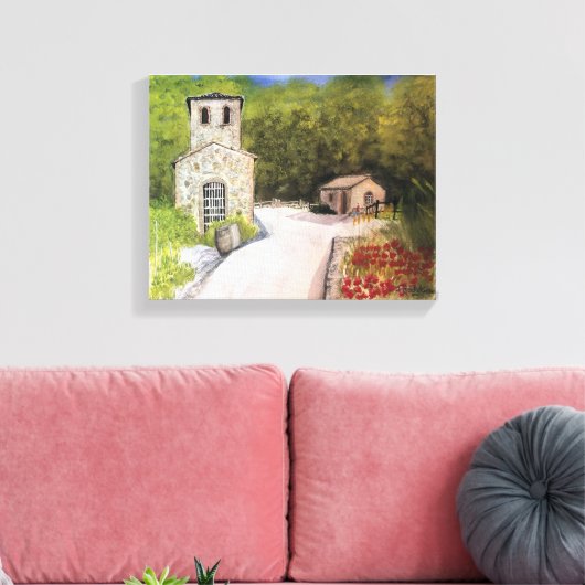 TOILE NAPA VALLEY WINERCOULEUR D'EAU (Insitu(Salon))