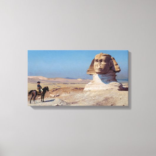 Toile Napoléon Bonaparte avant le Sphinx (par Gérôme) (Recto)
