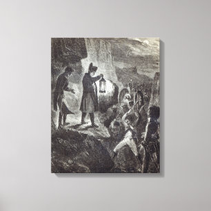 Toile Napoléon dégageant l'artillerie de Lannes