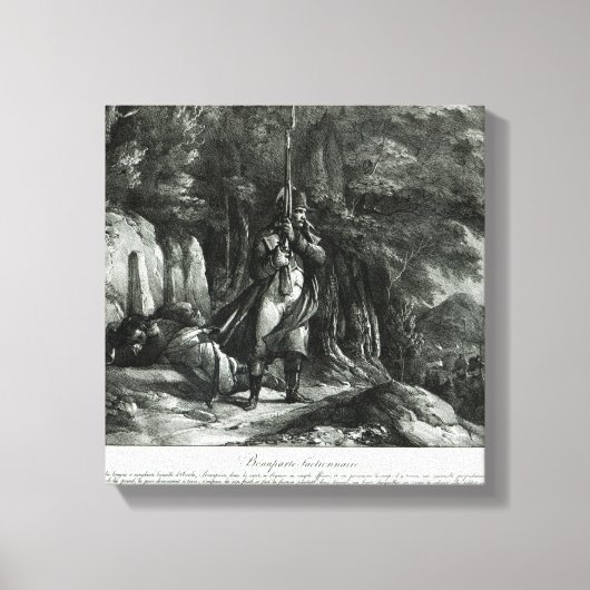 Toile Napoléon en service de sentinelle (Recto)