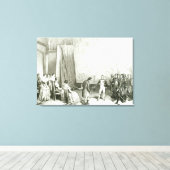 Toile Napoléon I visite le Studio de David (Insitu (Plancher de Bois))