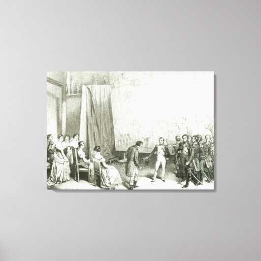 Toile Napoléon I visite le Studio de David (Recto)