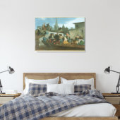 Toile Napoléon III Visite des victimes des inondations (Insitu(Chambre))