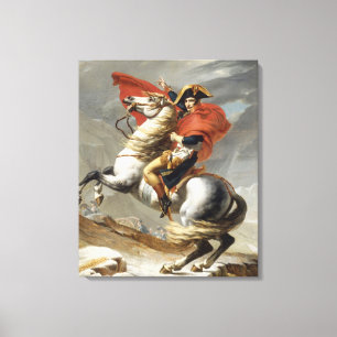 Toile Napoléon Traversant les Alpes - Jacques-Louis Davi