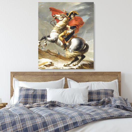 Toile Napoléon Traverser les Alpes par Jacques Louis Dav (Insitu(Chambre))