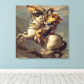 Toile Napoléon vintage Traversant les Alpes (Insitu (Plancher de Bois))