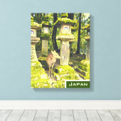 Toile Nara Japan Deer park imprimé (Insitu (Plancher de Bois))