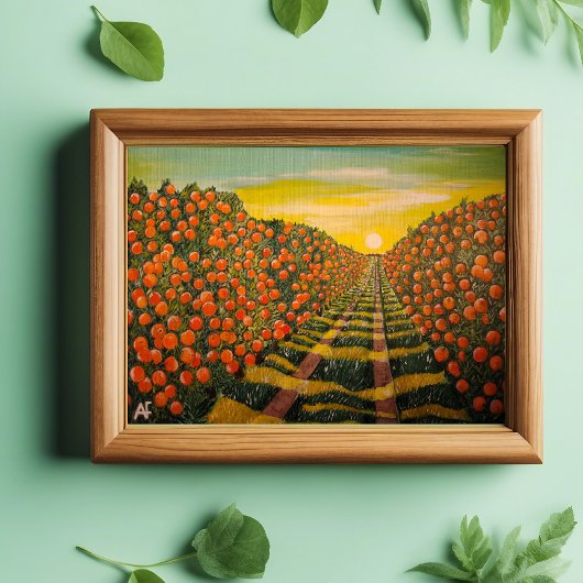 Toile Naranjas de Valencia Peinture d'Alfred Fox
