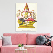 Toile Narasimha, gravée par Marlet (Insitu(Salon))