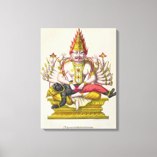 Toile Narasimha, gravée par Marlet (Recto)