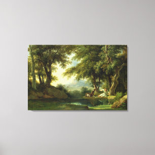 Toile Narcisse admirant sa réflexion