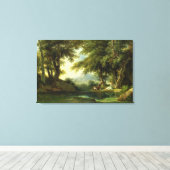 Toile Narcisse Admirer sa Réflexion (Insitu (Plancher de Bois))