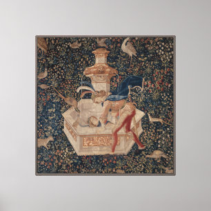 Toile Narcisse au Puits, Tapisserie Médiévale