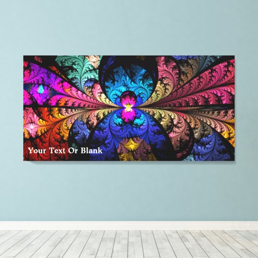 Toile Narcisse fractal (Insitu (Plancher de Bois))