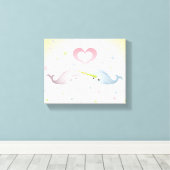 Toile Narwhal Kisses (Insitu (Plancher de Bois))