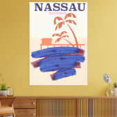 Toile Nassau Bahamas affiche de la plage (Insitu(Salon))