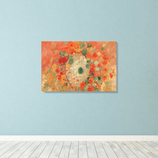 Toile Nasturtiums par Odilon Redon (Insitu (Plancher de Bois))
