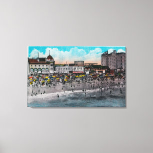 Toile Natation de bord de l'océan, parc d'océan