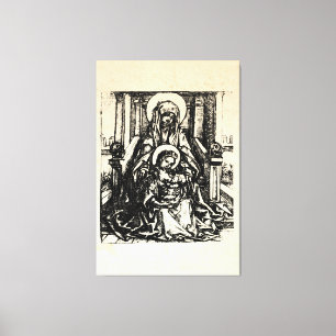 Toile Nativité de Noël Vierge et Enfant Vierge Marie