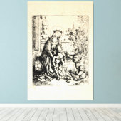 Toile Nativité de Noël Vierge et Enfant Vierge Marie (Insitu (Plancher de Bois))