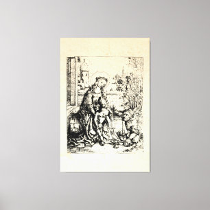 Toile Nativité de Noël Vierge et Enfant Vierge Marie