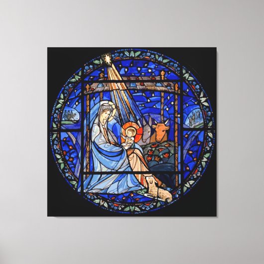 Toile Nativité du style Verre Trait (Recto)