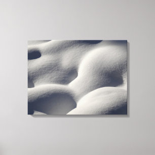 Toile Nature Abstraite des monticules de neige mousseuse