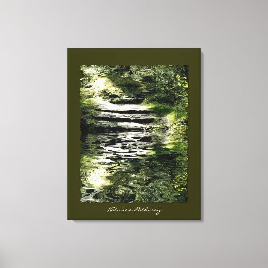 Toile Nature Lover Trees Forest Stone Trails Art Print (Recto)
