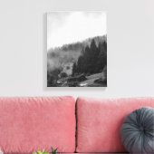 Toile Nature magique, cool dans le brouillard (Insitu(Salon))