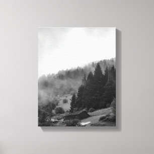 Toile Nature magique, cool dans le brouillard