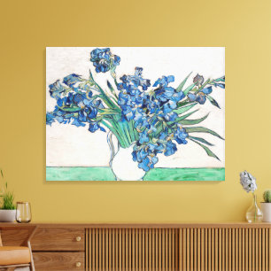 Toile Nature morte au vase avec iris de Vincent van Gogh